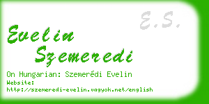 evelin szemeredi business card